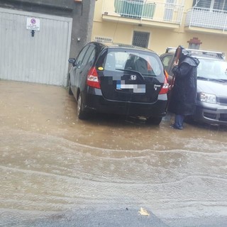 Savona, le forti piogge colpiscono il quartiere di Lavagnola