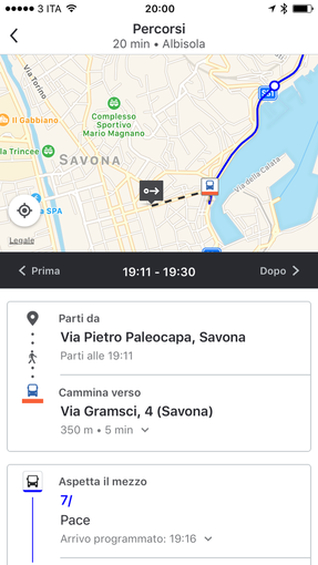 Trasporto locale: l'app Moovit raggiunge Savona