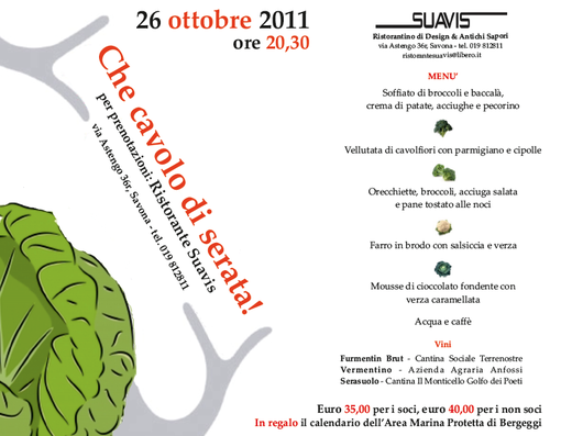 Slowfood Savona: &quot;che cavolo di serata&quot;