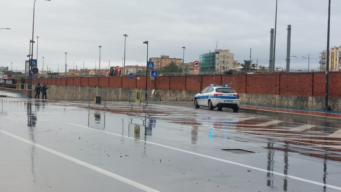 Allagamenti a Savona, chiuso il sottopasso di via Stalingrado (FOTO)