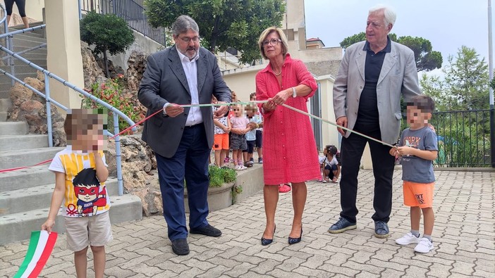 Borgio Verezzi, inaugurata la Scuola dell’Infanzia a gestione pubblica: &quot;Evento significativo per tutta la comunità&quot; (FOTO)