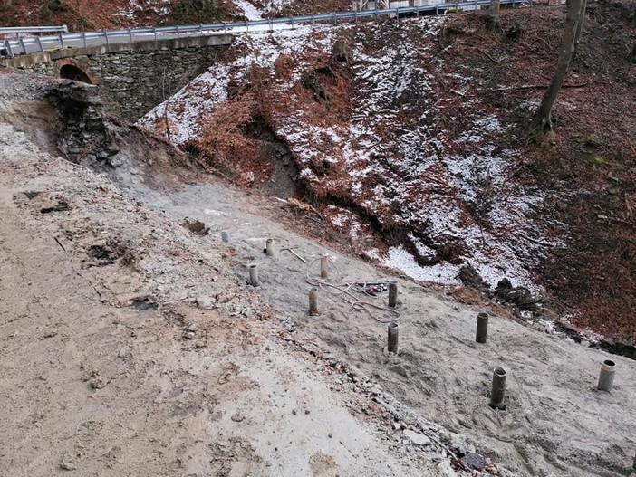 Calizzano, si lavora per la messa in sicurezza della Sp 490 del Melogno (FOTO)