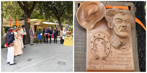 Savona, posizionata la targa in ricordo di Ramon: con i suoi pony ha accompagnato tre generazioni di savonesi al Prolungamento (FOTO)