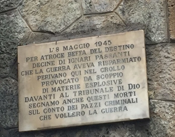 Savona, l'8 maggio di 79 anni fa l'esplosione alla galleria Valloria dove persero la vita 86 persone
