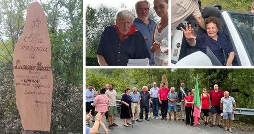 Garlenda, scoperta la targa in ricordo di Lucrezio Marco, presenti gli ultimi partigiani in vita nel ponente ligure