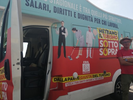 Cgil, torna nel savonese la campagna di Filcams &quot;Mettiamo il Turismo SottoSopra&quot;: &quot;E' tempo di restituire dignità ai lavoratori&quot;