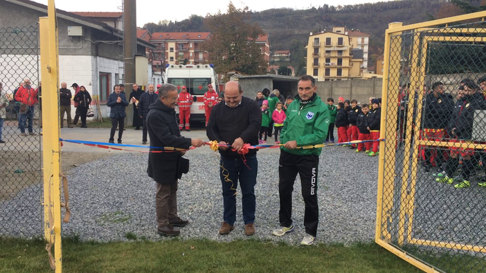 Millesimo, inaugurato il nuovo campo in erba naturale (FOTO e VIDEO)