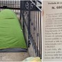 Loano, in tenda tra i bidoni della spazzatura: sanzionato dalla Polizia Locale
