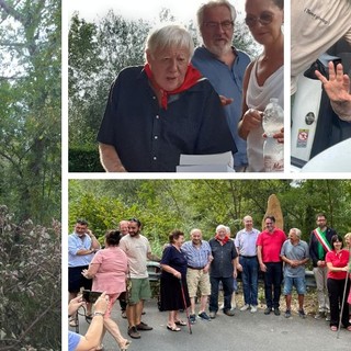 Garlenda, scoperta la targa in ricordo di Lucrezio Marco, presenti gli ultimi partigiani in vita nel ponente ligure