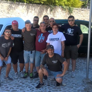Terremoto, arrivati a destinazione i tifosi dell'Albenga Calcio: consegnati i beni di prima necessità
