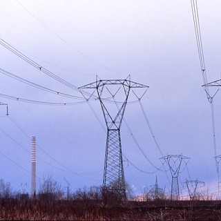 A Stella ispezione aerea delle linee elettriche da parte dell'Enel