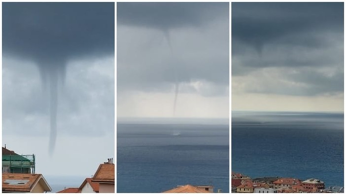 Tromba marina al largo di Varazze (FOTO)