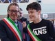 Il sindaco Riccardo Tomatis assieme al &quot;collega&quot; Davide Niero