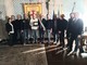 Albenga, il sindaco consegna una targa di riconoscimento al responsabile della Protezione civile Giovanni Naso