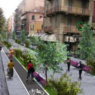 Melgrati sulla pista ciclabile di Alassio