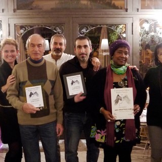 Giampiero Ciminelli e Giuseppe Ferrando vincono il premio del concorso di pittura de &quot;Le cafe des artistes&quot; di Pietra