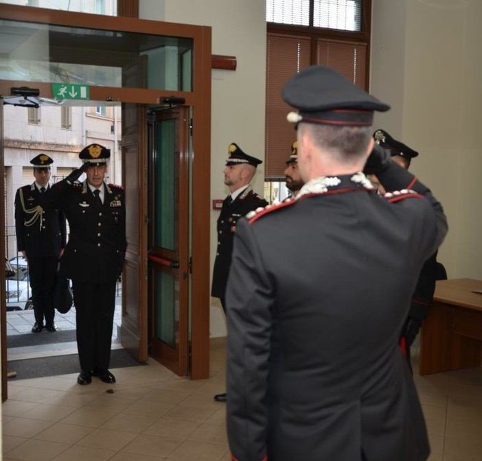 Savona, il comandante interregionale dei carabinieri Galletta in visita istituzionale