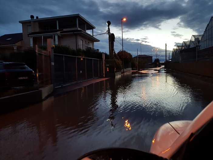 Albenga ed entroterra tra danni all'agricoltura e strade allagate (FOTO e VIDEO)