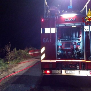 Osiglia, incendio boschivo in località Ronchi