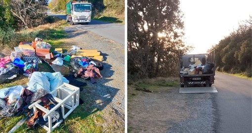 Discarica a cielo aperto a Varazze, il sindaco condanna: &quot;Maleducazione e inciviltà. Gli autori saranno perseguiti penalmente&quot; (FOTO)