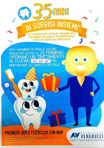 &quot;35 anni di sorrisi, grazie Finale&quot;