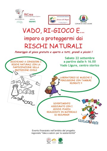 Vado, Ri-gioco  e … imparo a proteggermi dai rischi naturali