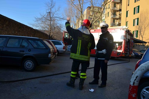 Fuga di gas in un cantiere a Varazze