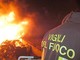 Bastia d'Albenga, paura nella notte: incendio di sterpaglie vicino alle case