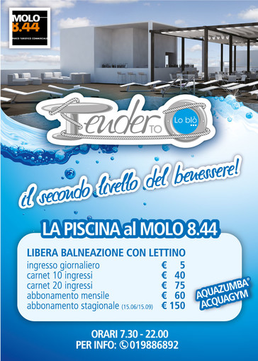 Tender to Lo Blo: apre la piscina del Molo 8.44