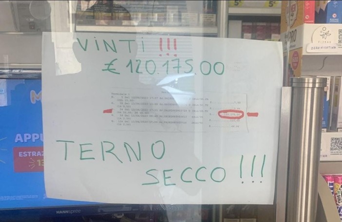 La dea bendata bacia Albenga: vinti oltre 120 mila euro al Lotto