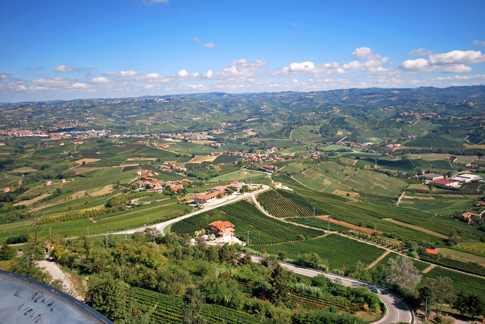 Una vista delle Langhe da La Morra