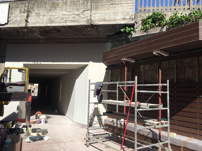 Immagine di repertorio del cantiere in via Brunenghi dello scorso aprile