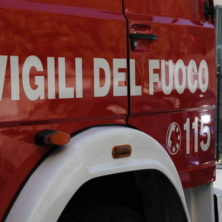 Incendio boschivo tra Albenga e Ceriale: intervento dei vigili del fuoco