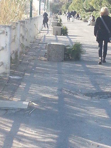 Vandali in azione sul lungomare di Borghetto Santo Spirito