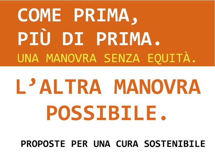 Sel Savona: convegno &quot;l'altra manovra possibile&quot;