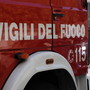 Carcare, incendio nella frazione di Vispa: Vigili del fuoco in azione