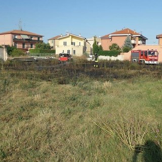 Divampa un incendio nei pressi del  Riva di Albenga