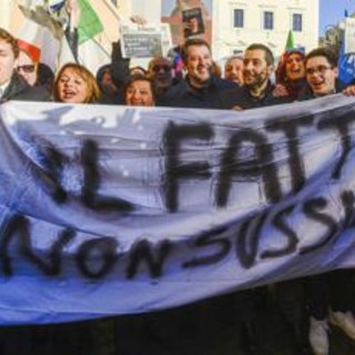 Open Arms, Salvini a Roma festeggia assoluzione e attacca la sinistra