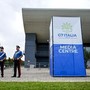 G7 Puglia, dalla zona relax con flipper e ping pong alla 'prayer room': ecco il media center