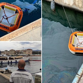 Savona, yacht perde gasolio in mare, intervento della Guardia Costiera